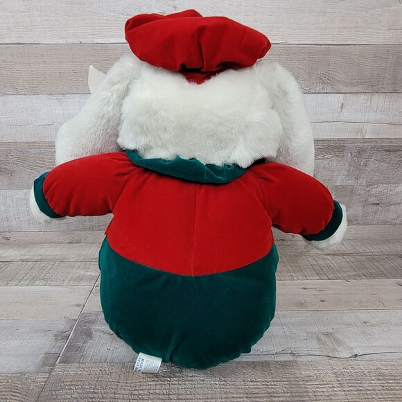 Vintage Christmas Bunny Plush DanDee Boy Girl Holiday Kids Kay Bee Toys - Picture 8 of 16